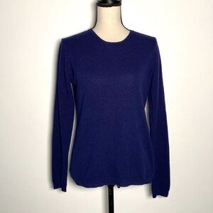 Sofia Cashmere Crew Neck Cashmere Blue Sweater M